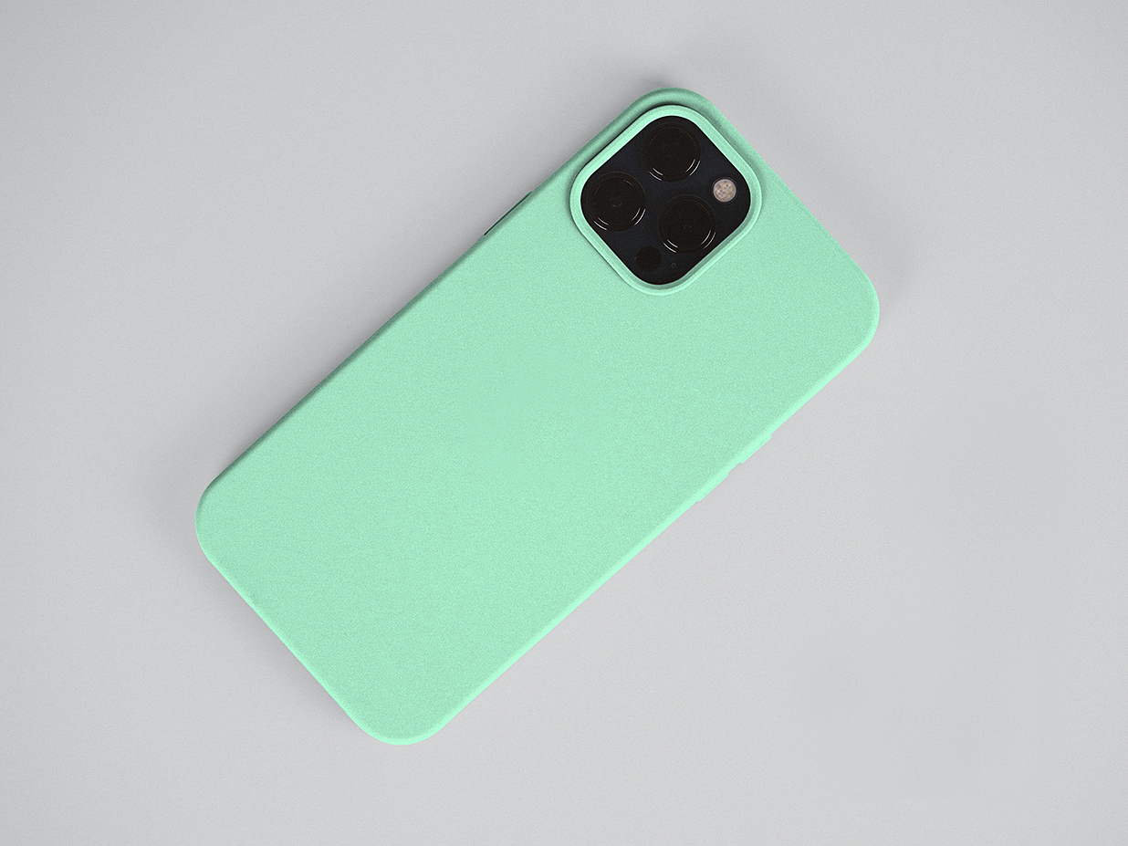 简约iPhone苹果手机壳设计样机mockup插图