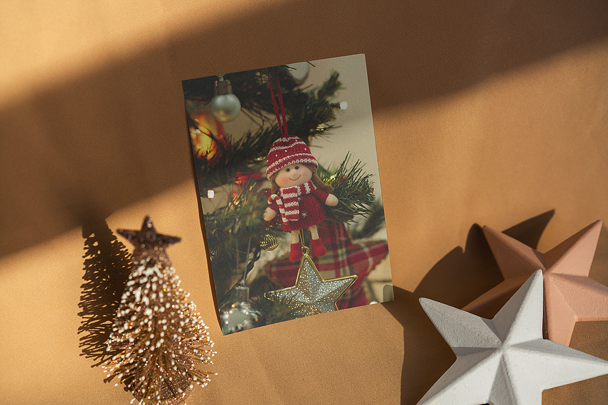 圣诞节明信片贺卡样机mockup13组插图9