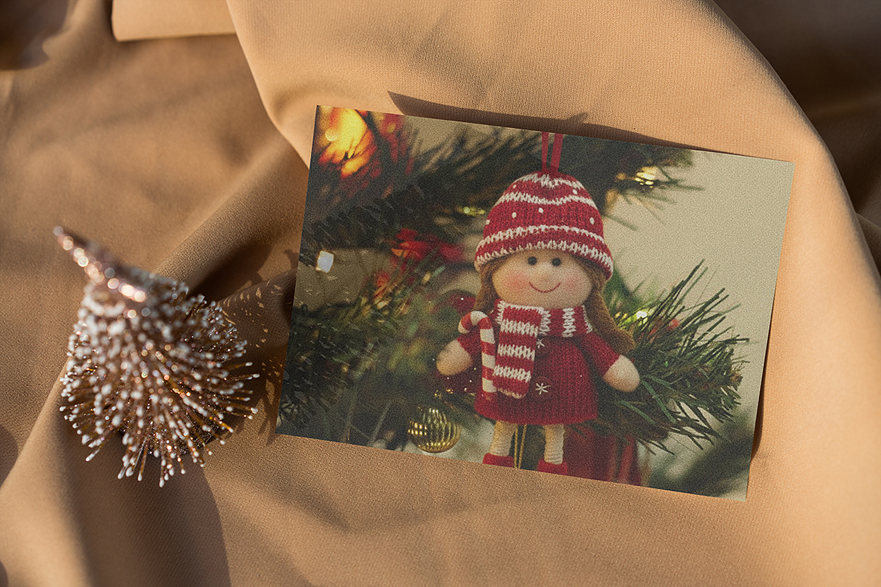 圣诞节明信片贺卡样机mockup13组插图12