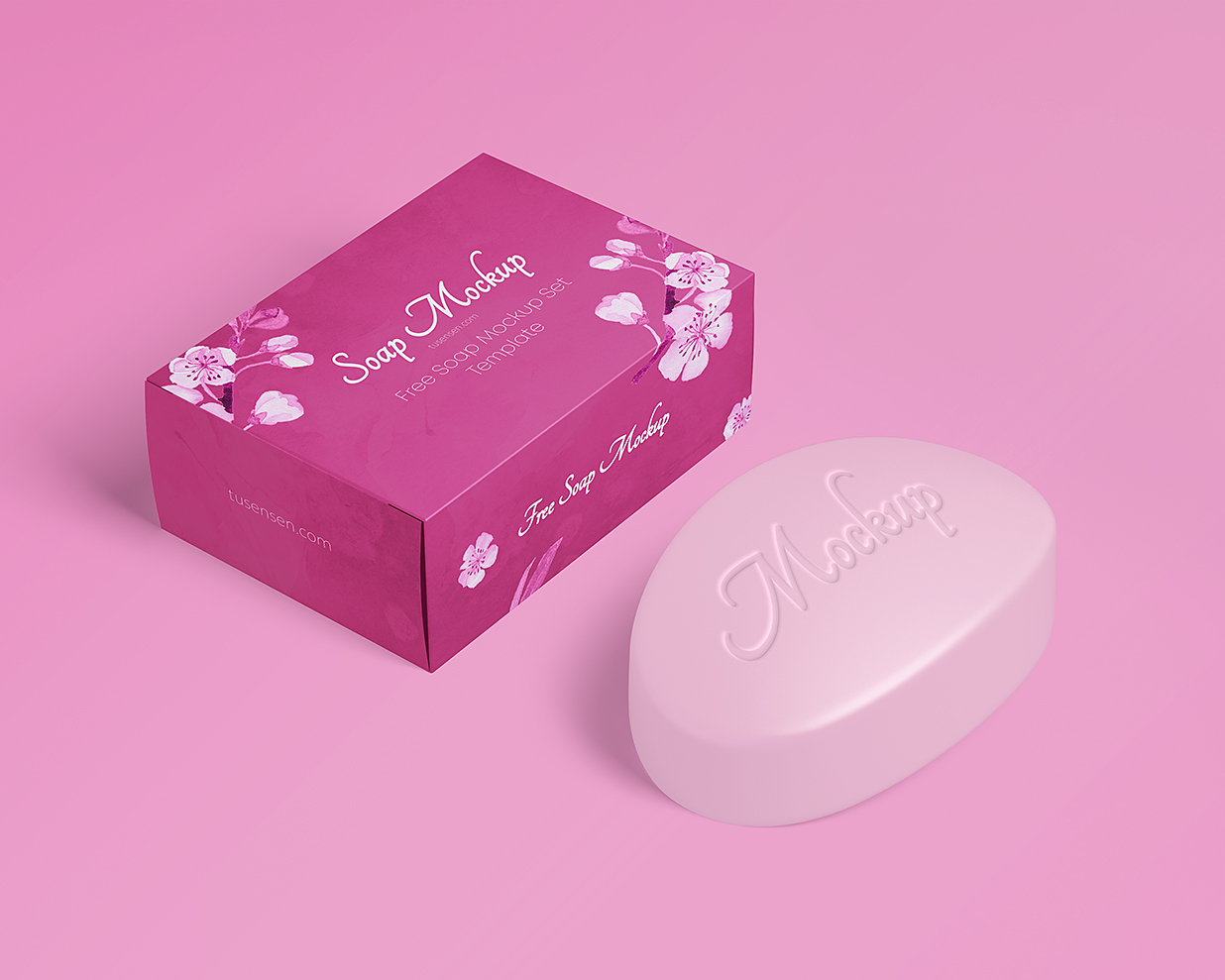 带包装盒的肥皂样机mockup2组插图1