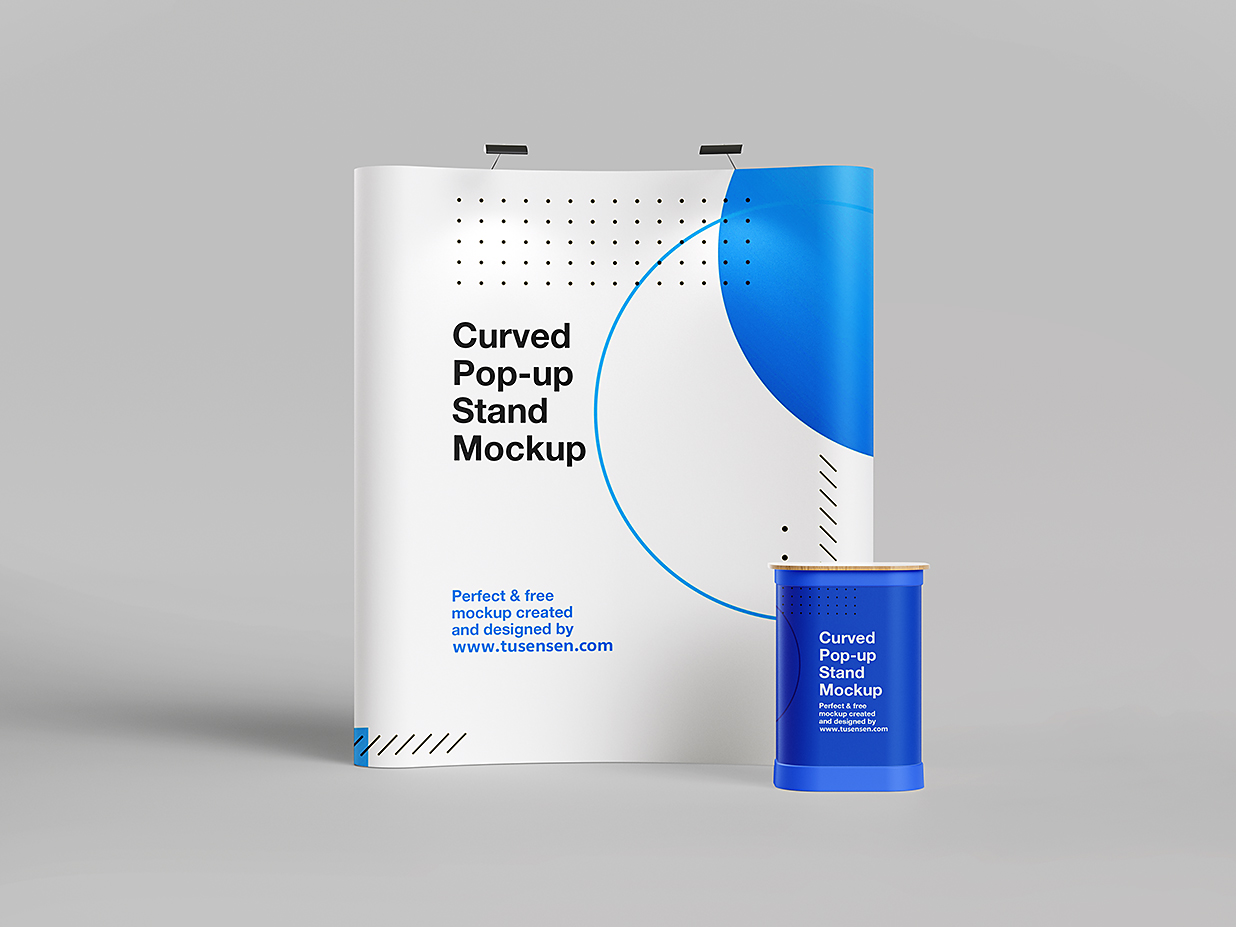 高质感展台样机 mockup3 组插图1