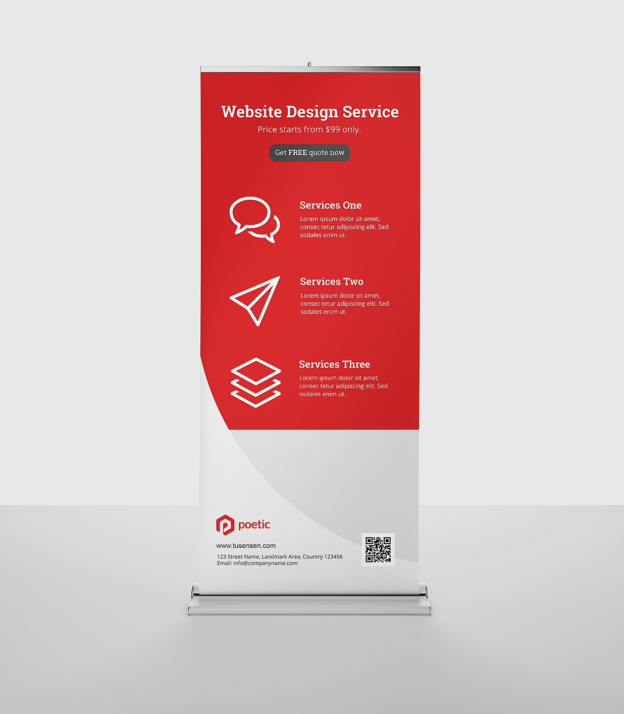 高质感易拉宝样机mockup10组插图1