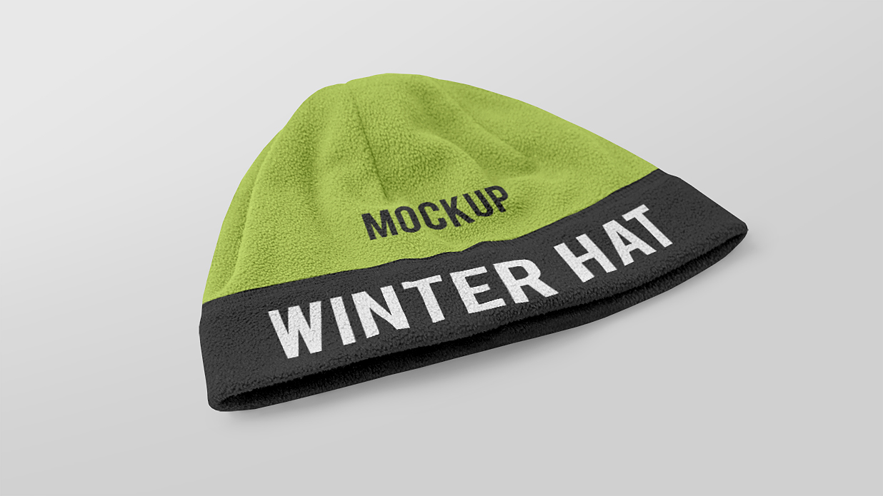 冬季帽子样机 mockup2 组插图1