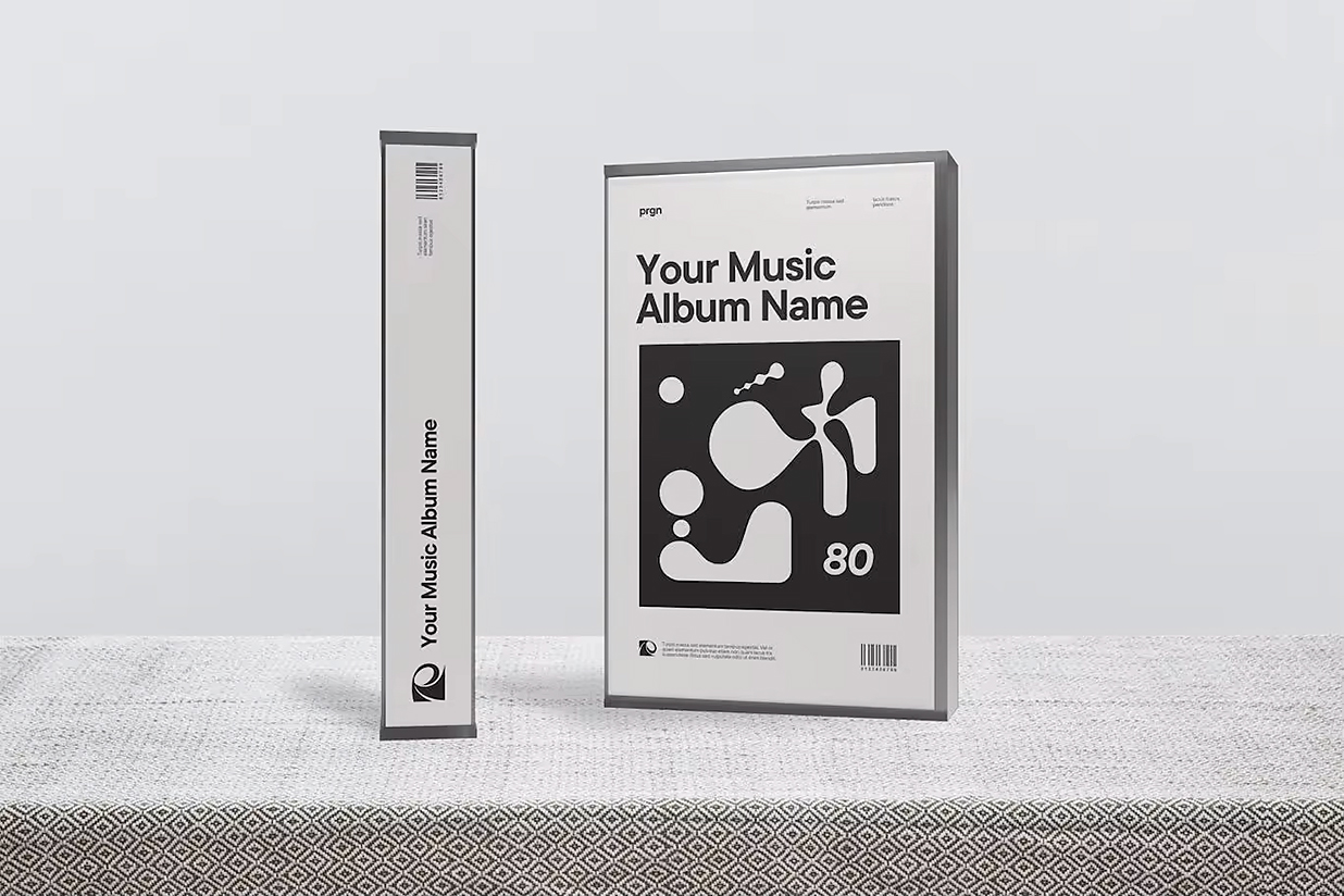 盒式音乐磁带卡带样机mockup3组插图1