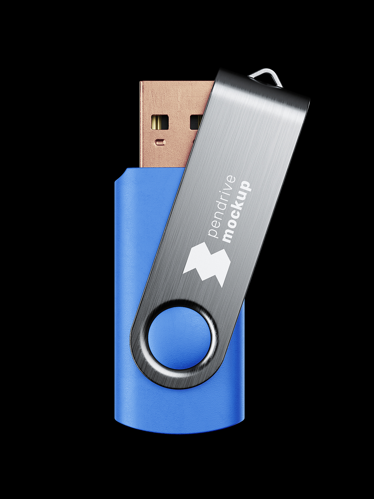 高质感U盘样机mockup4组插图1
