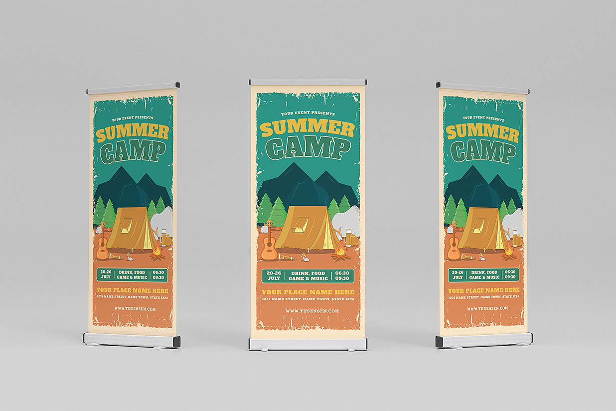 易拉宝样机mockup6组插图1