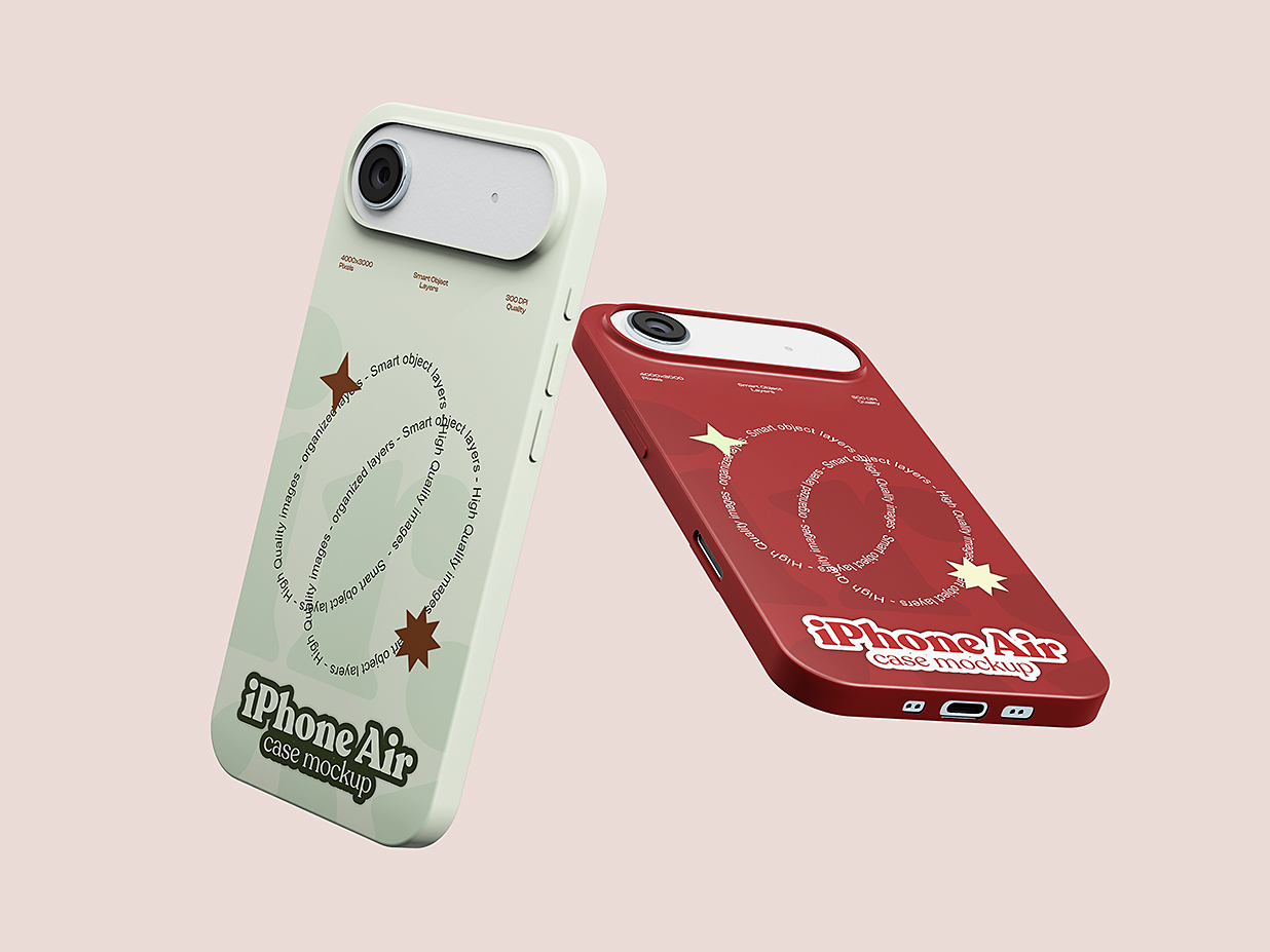 iPhone 17 Air 苹果手机壳样机mockup3组插图1