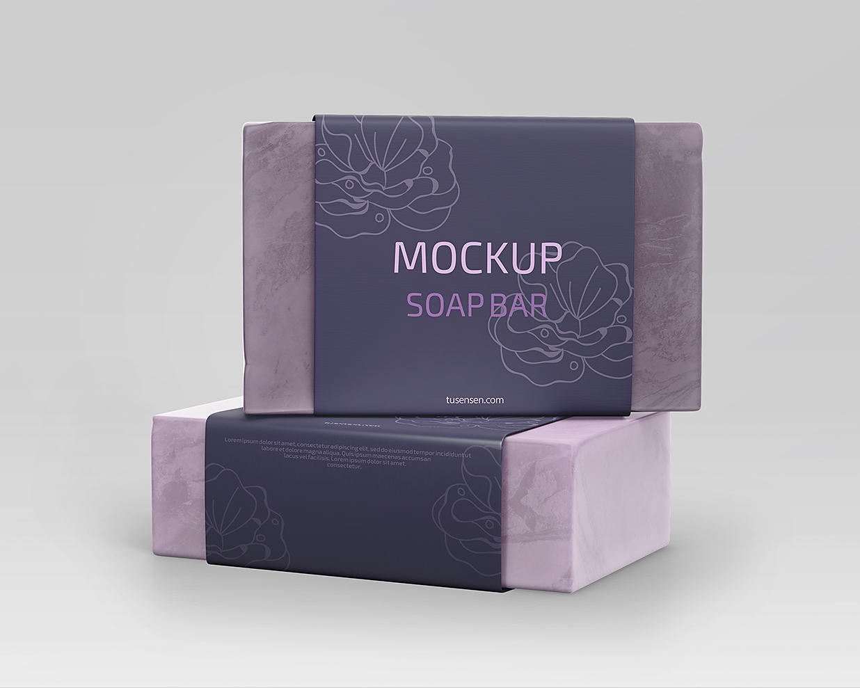 带包装盒的手工肥皂样机mockup2组插图1