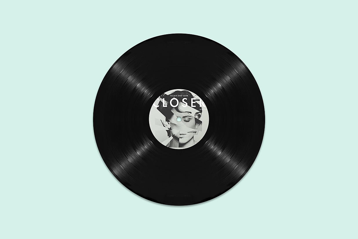 复古黑胶唱片套装样机mockup11组插图1