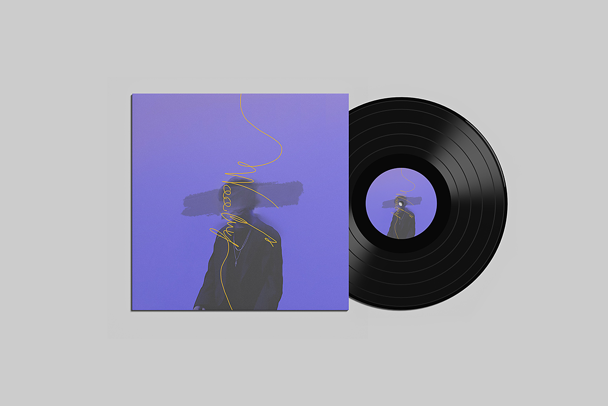 高质感黑胶唱片样机mockup4组插图1