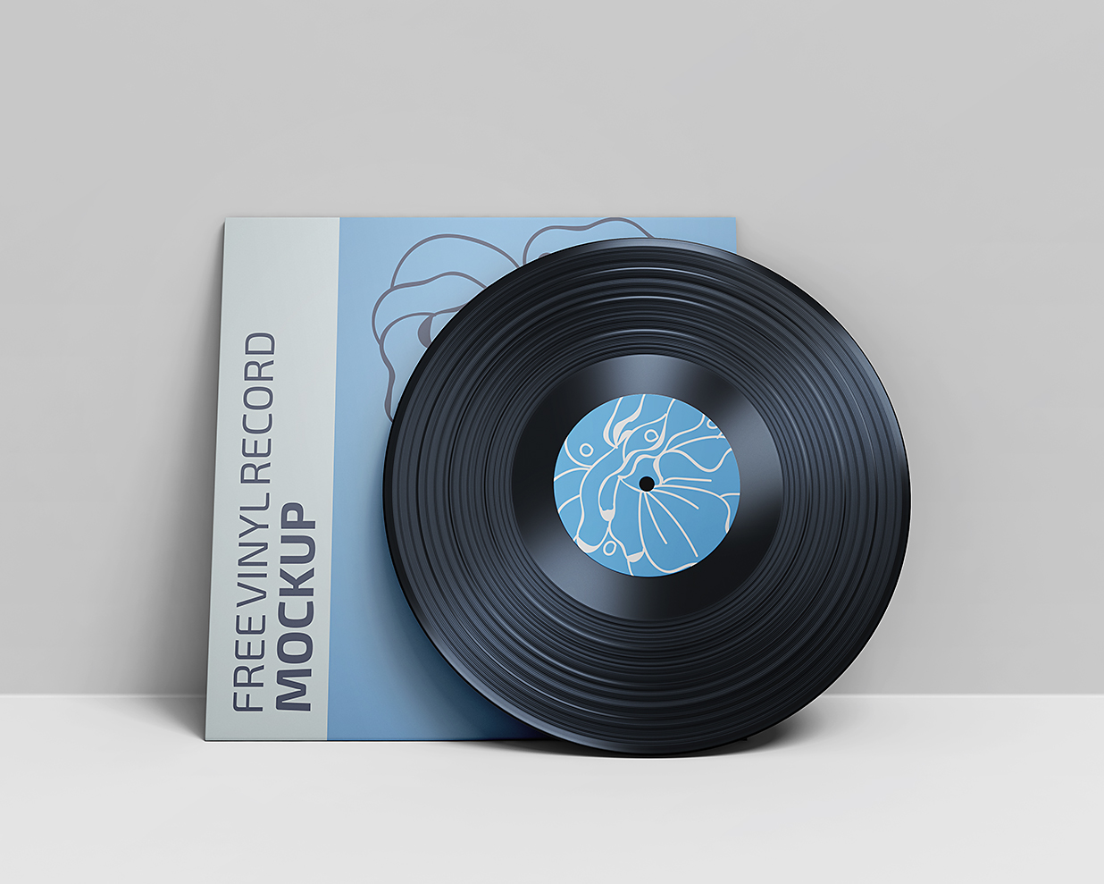 黑胶唱片样机mockup2组插图1