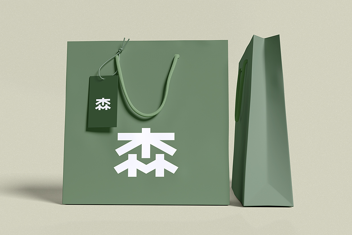 购物袋手提袋纸袋样机mockup4组插图1