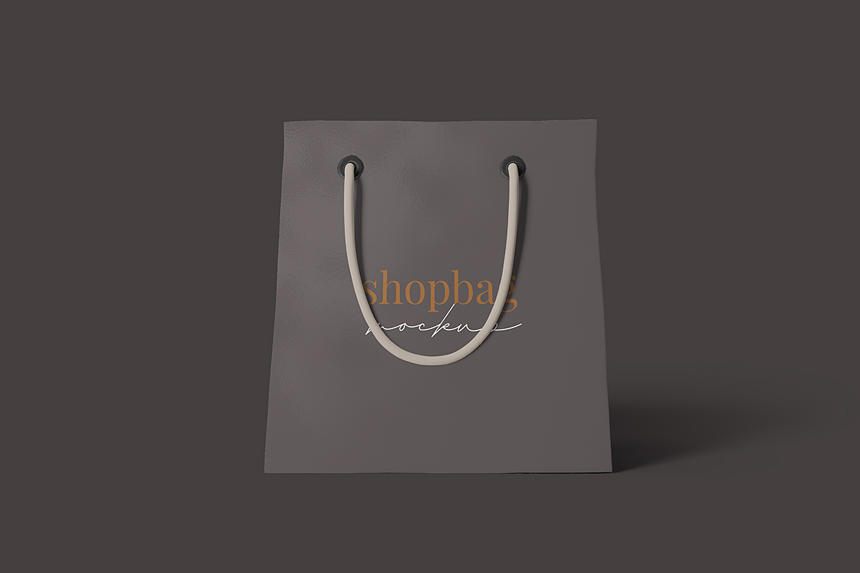 高档礼品袋购物袋手提袋样机mockup3组插图1