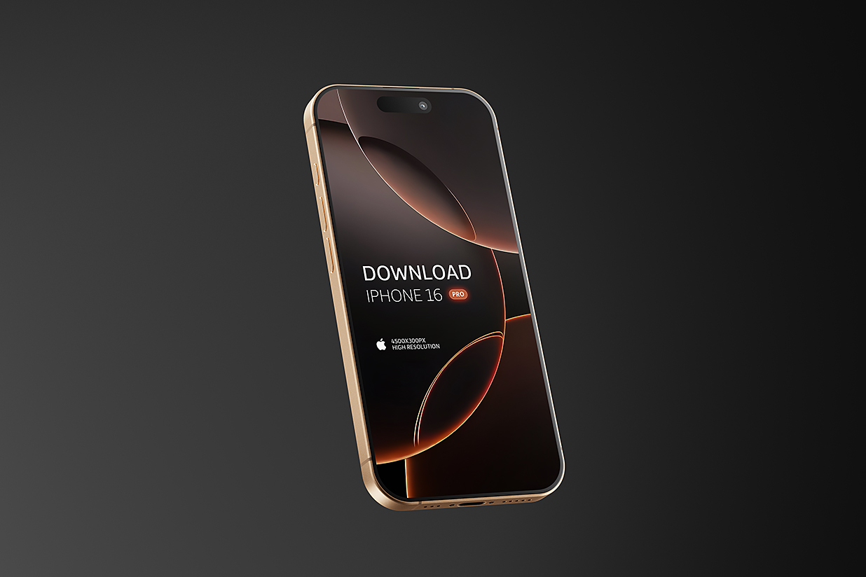 高质感iPhone 16 pro 苹果手机样机mockup3组插图1