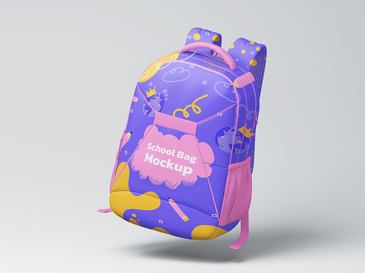 高质感书包背包双肩包样机mockup3组插图1