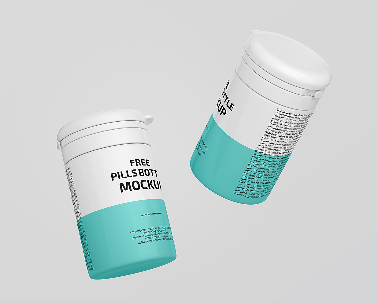 药瓶保健品瓶包装样机mockup3组插图1