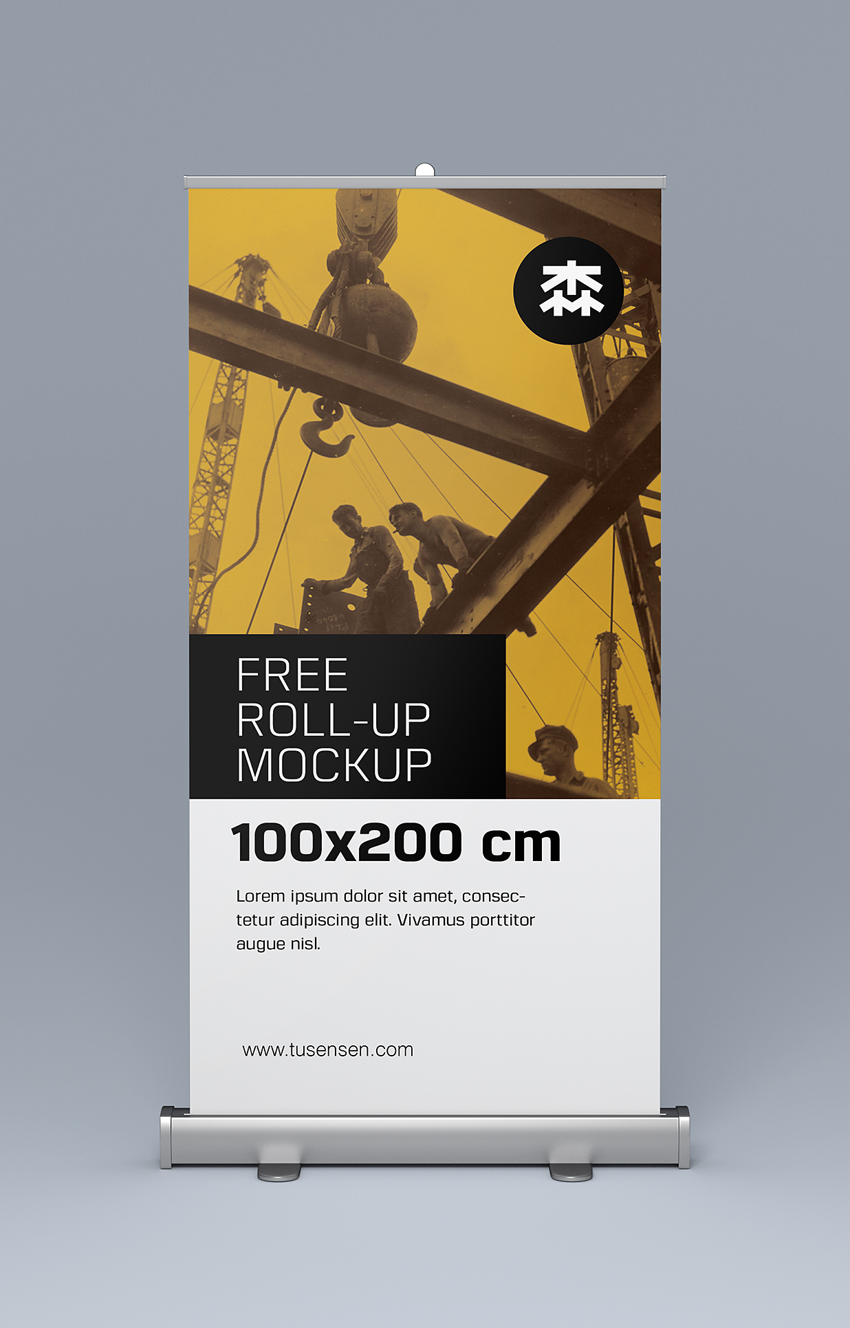 高质感易拉宝样机mockup6组插图1