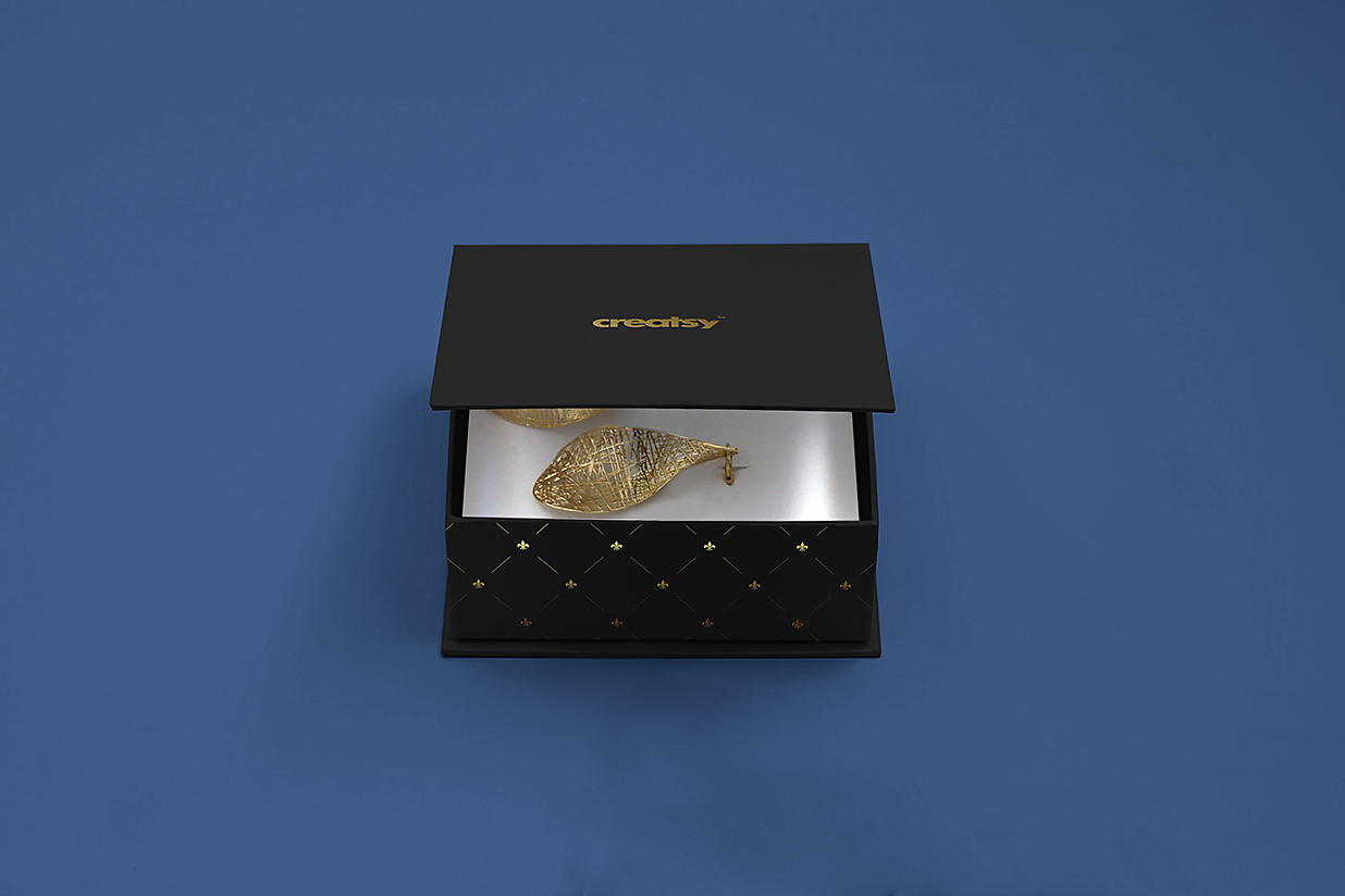 带礼品袋的奢华珠宝盒首饰盒包装盒样机mockup15组插图1