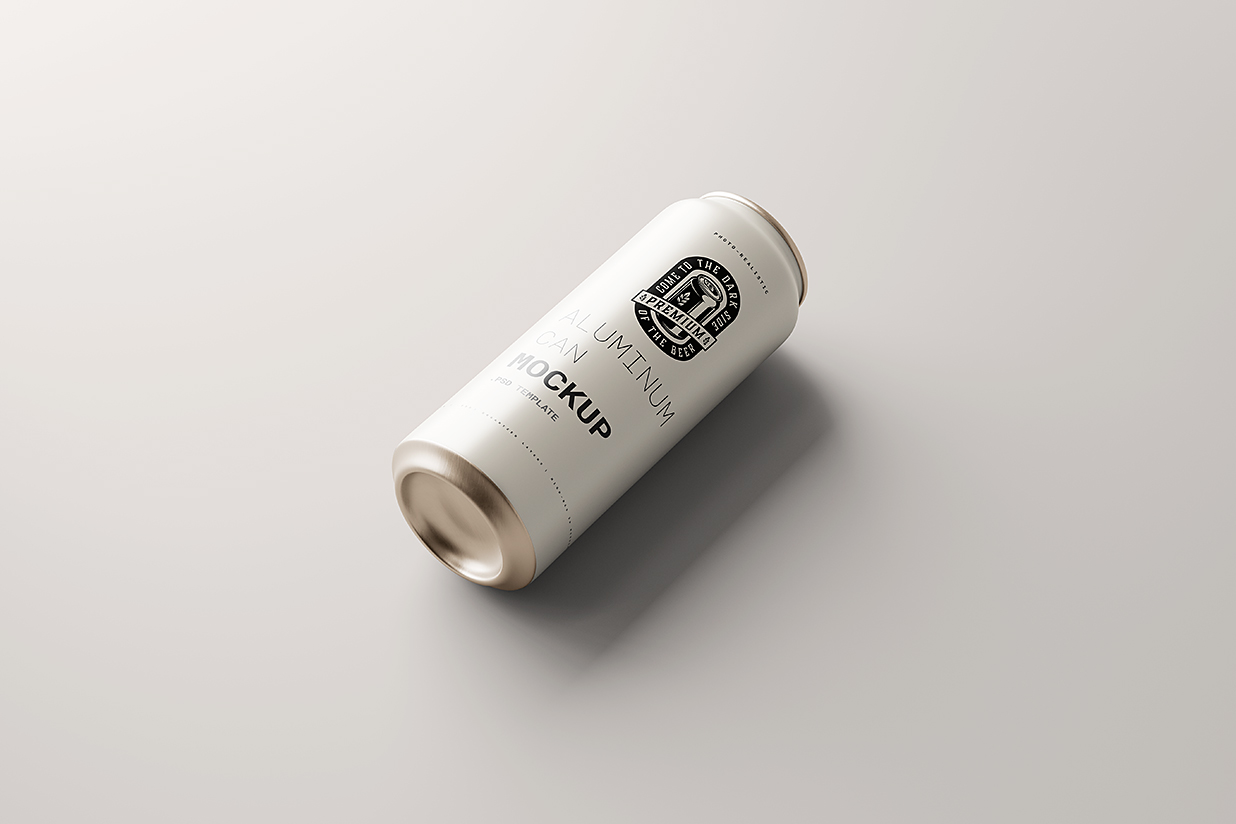 高质感易拉罐饮料罐啤酒罐苏打水罐包装样机mockup5组插图1