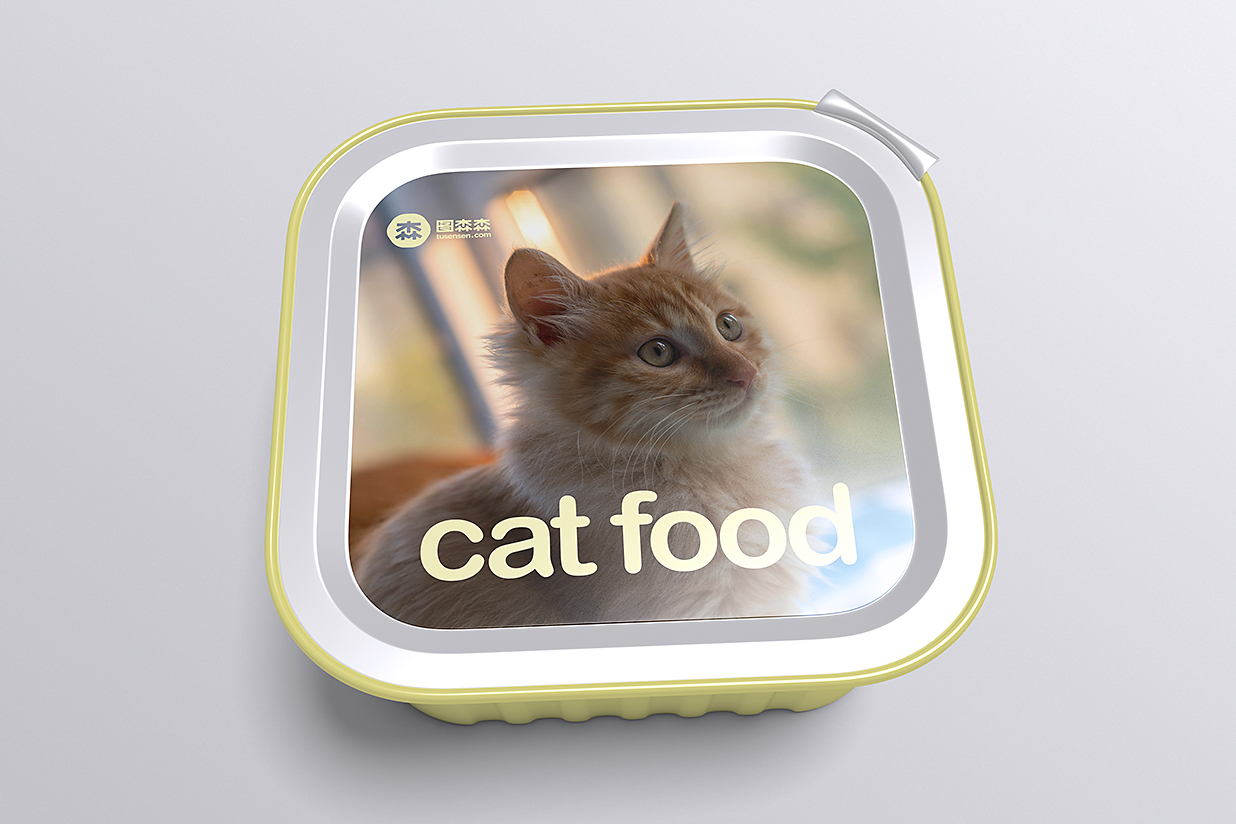 猫粮狗粮包装盒样机样机mockup4组插图1