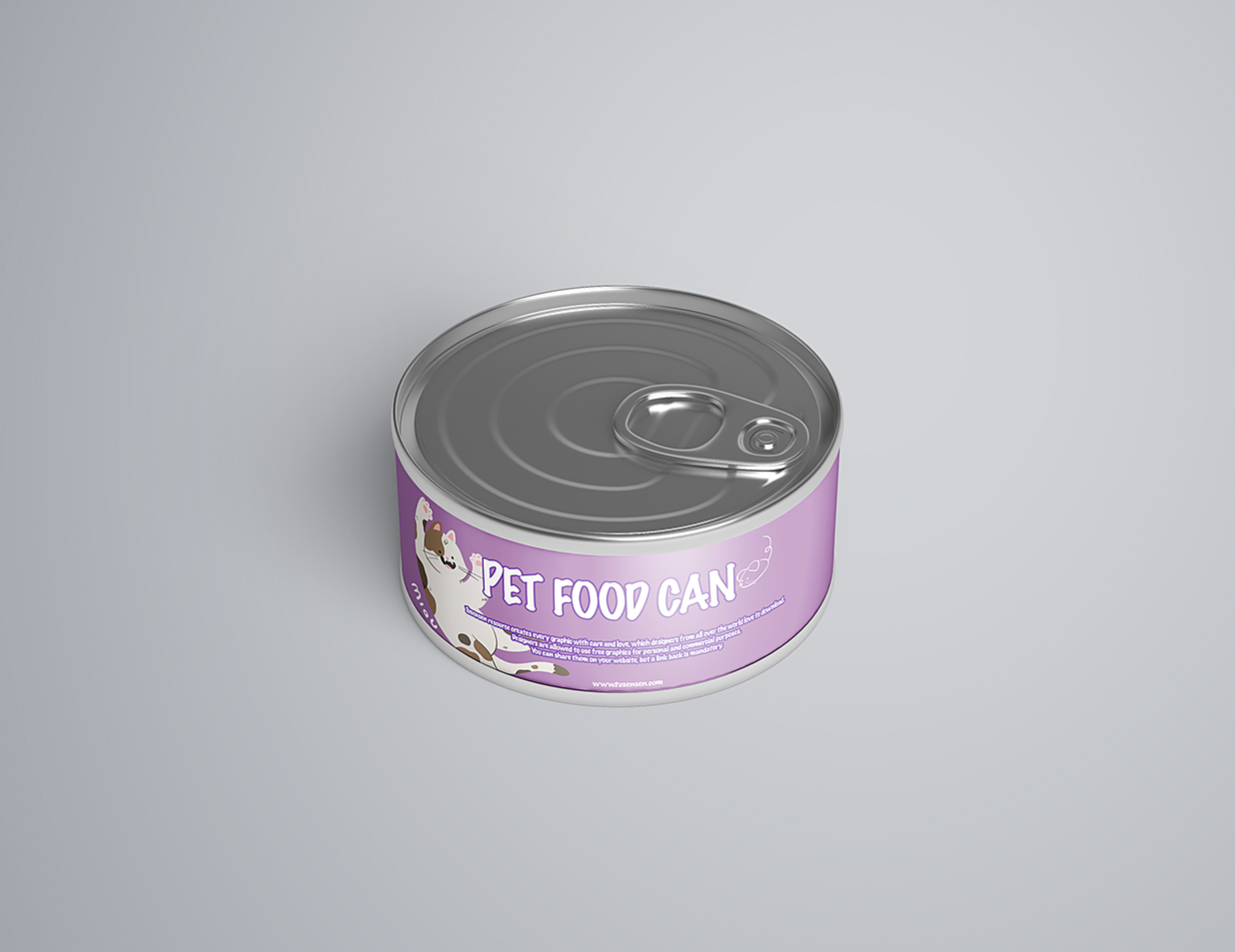宠物罐头罐子包装样机6组插图1
