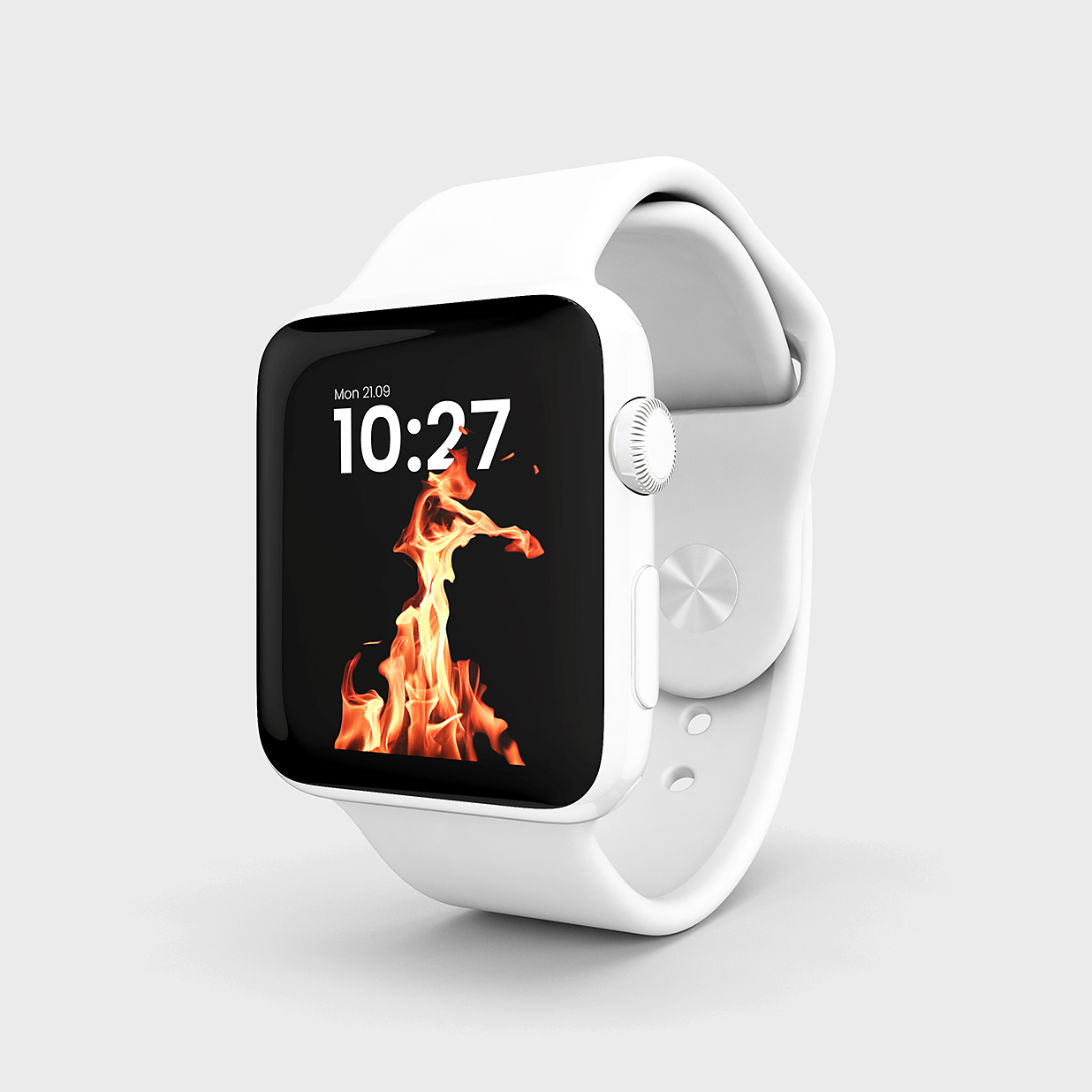 带运动表带的Apple Watch苹果手表样机mockup插图1