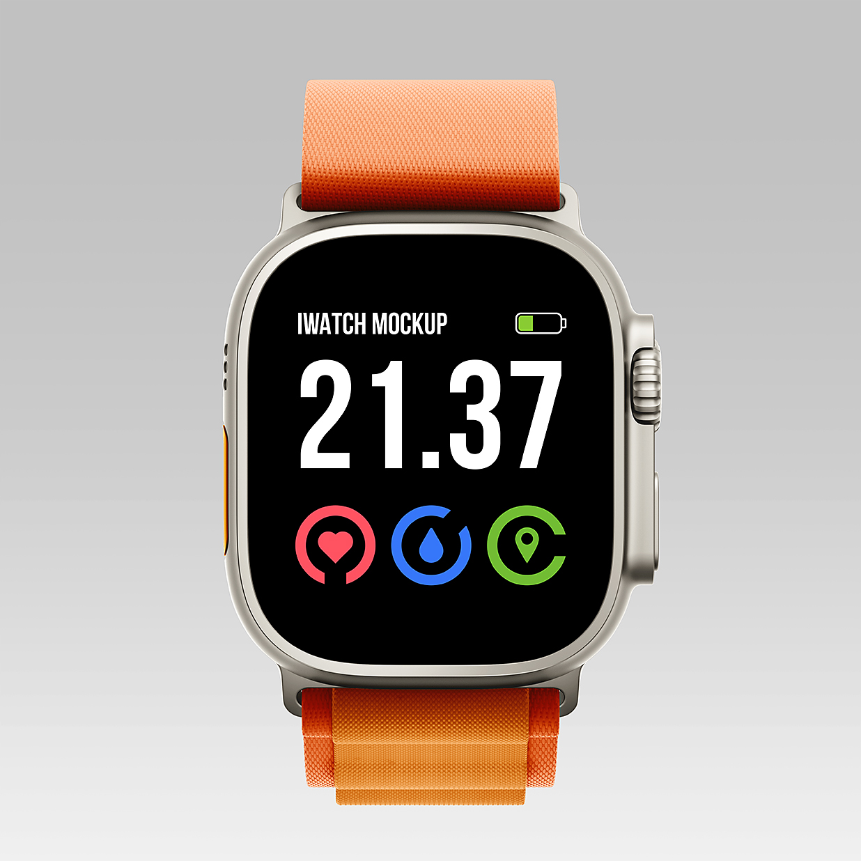 Apple Watch Ultra 苹果手表样机mockup3组插图1