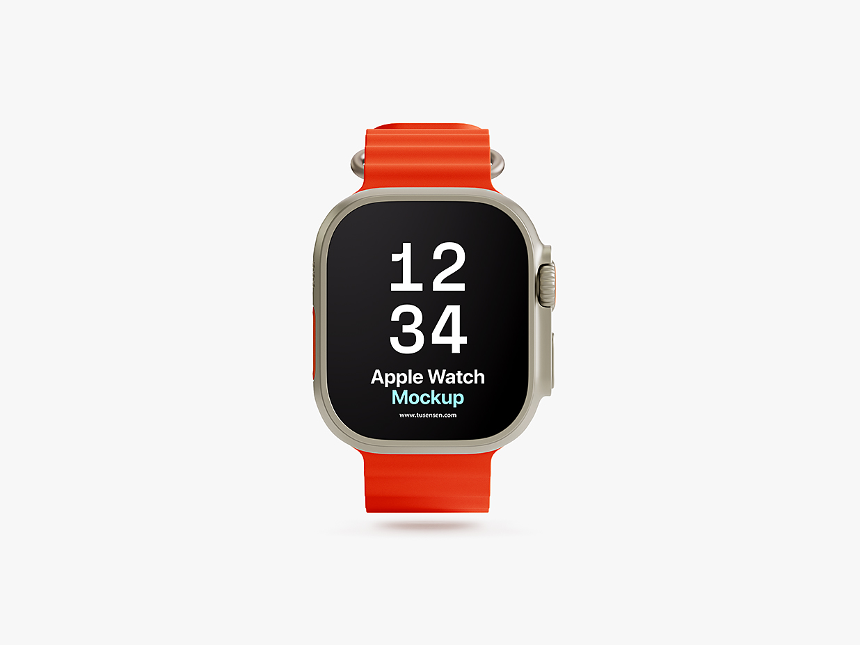 Apple Watch Ultra 苹果手表样机mockup5组插图1