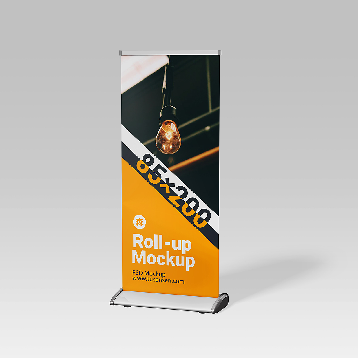 高质感易拉宝样机mockup3组插图1