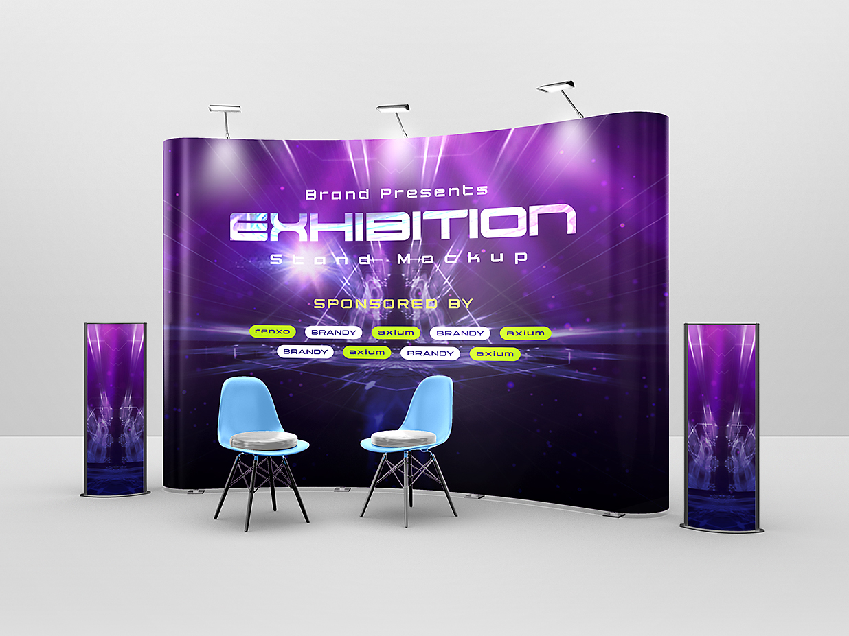 活动展位样机 mockup4 组插图2