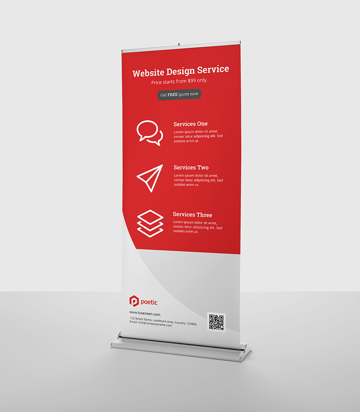 高质感易拉宝样机mockup10组插图2