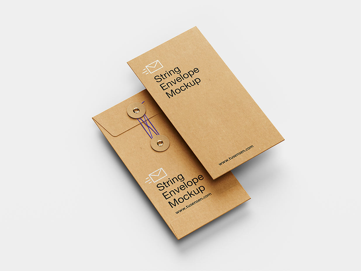 高质感文件袋档案袋信封袋样机mockup5组插图2