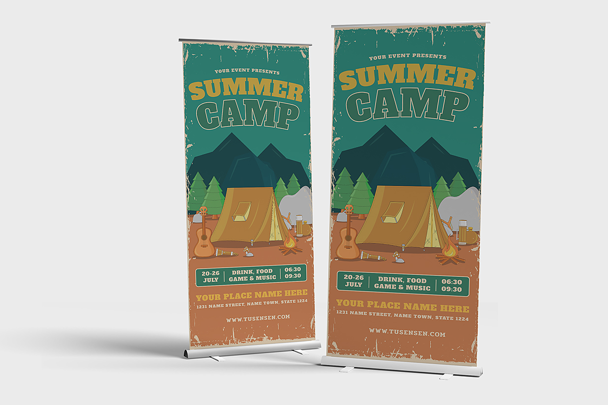 高质感易拉宝样机mockup3组插图2