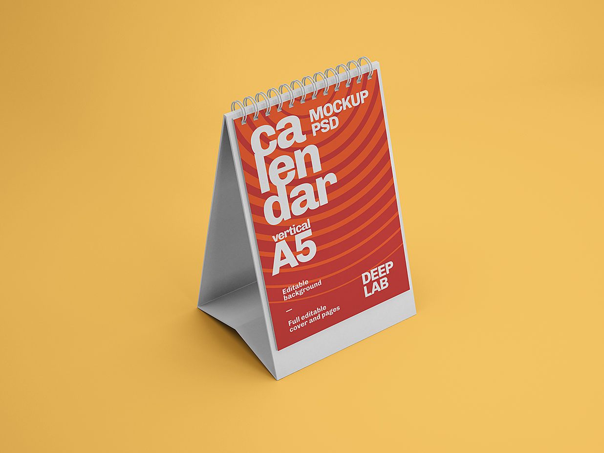 竖版立式台历日历样机mockup8组插图2