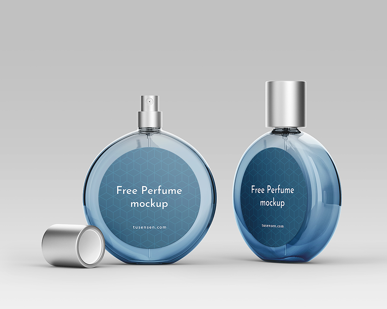 带包装盒的香水样机mockup3组插图2