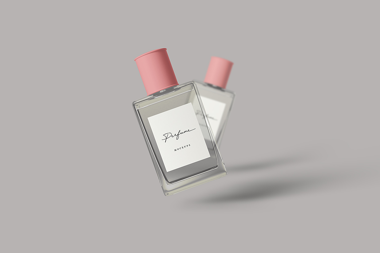 带包装盒的高质感香水样机mockup3组插图2