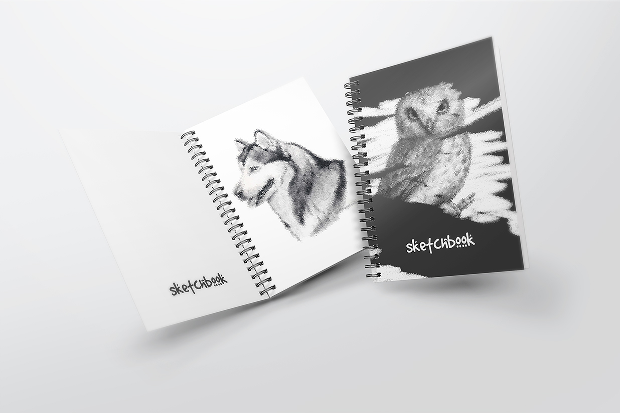 活页线圈笔记本记事本本子样机mockup7组插图2