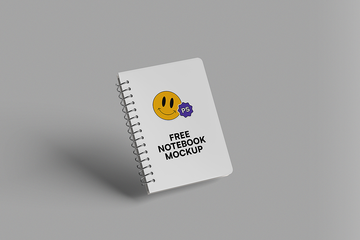 高质感螺旋笔记本记事本本子样机mockup4组插图2