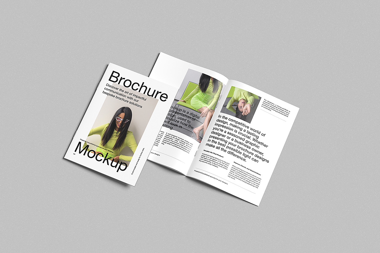 高质感杂志画册样机mockup4组插图2