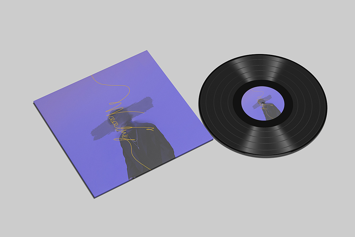 高质感黑胶唱片样机mockup4组插图2