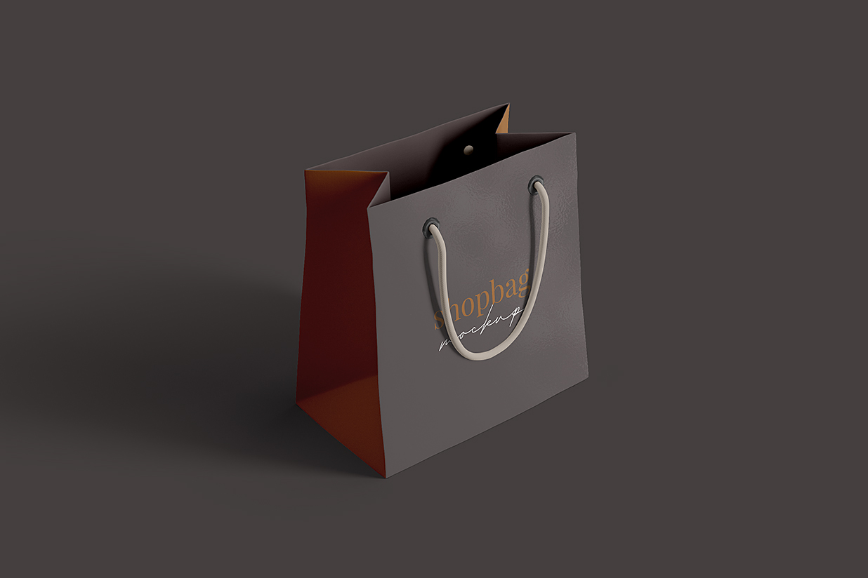 高档礼品袋购物袋手提袋样机mockup3组插图2