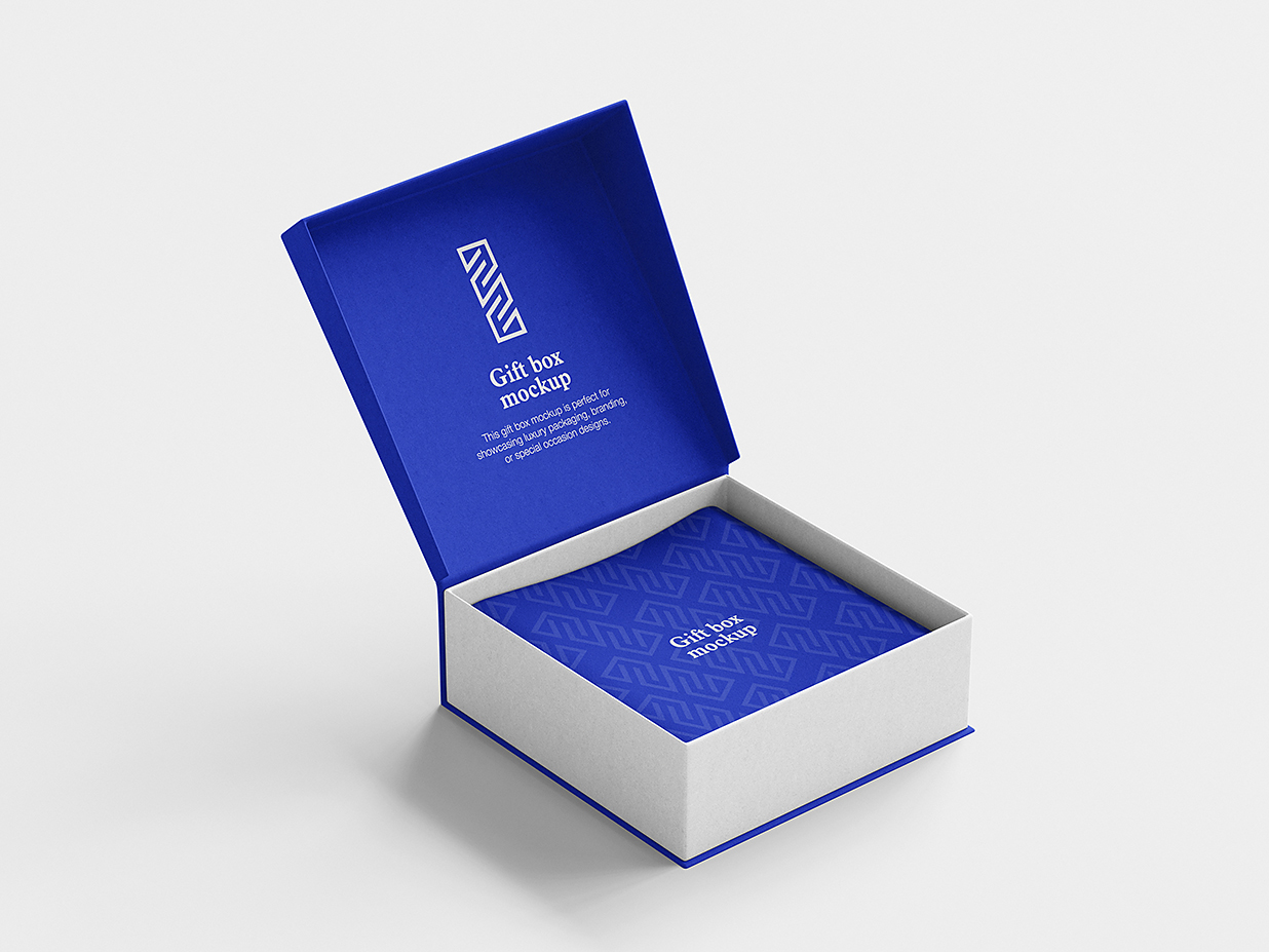 精致的珠宝盒首饰盒包装盒样机mockup5组插图2