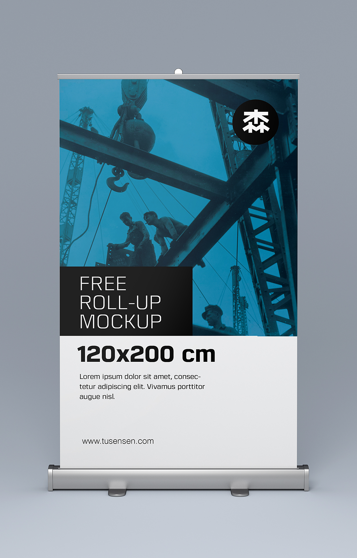 高质感易拉宝样机mockup6组插图2