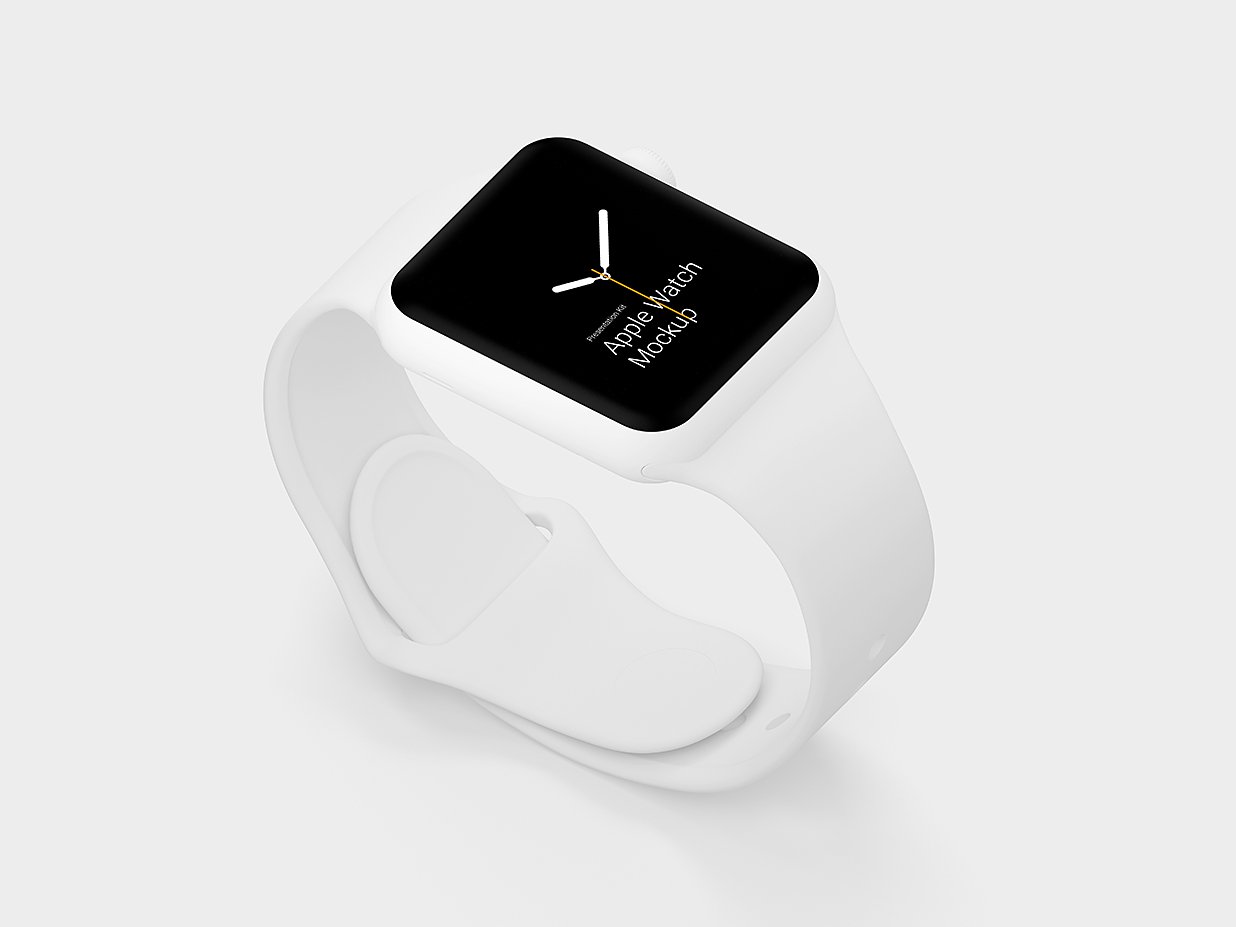 不同材质的Apple Watch样机mockup插图2