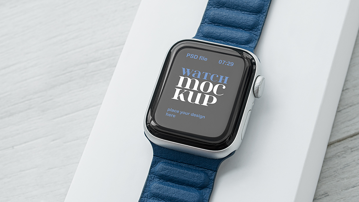 带表带的Apple Watch苹果手表样机mockup5组插图2