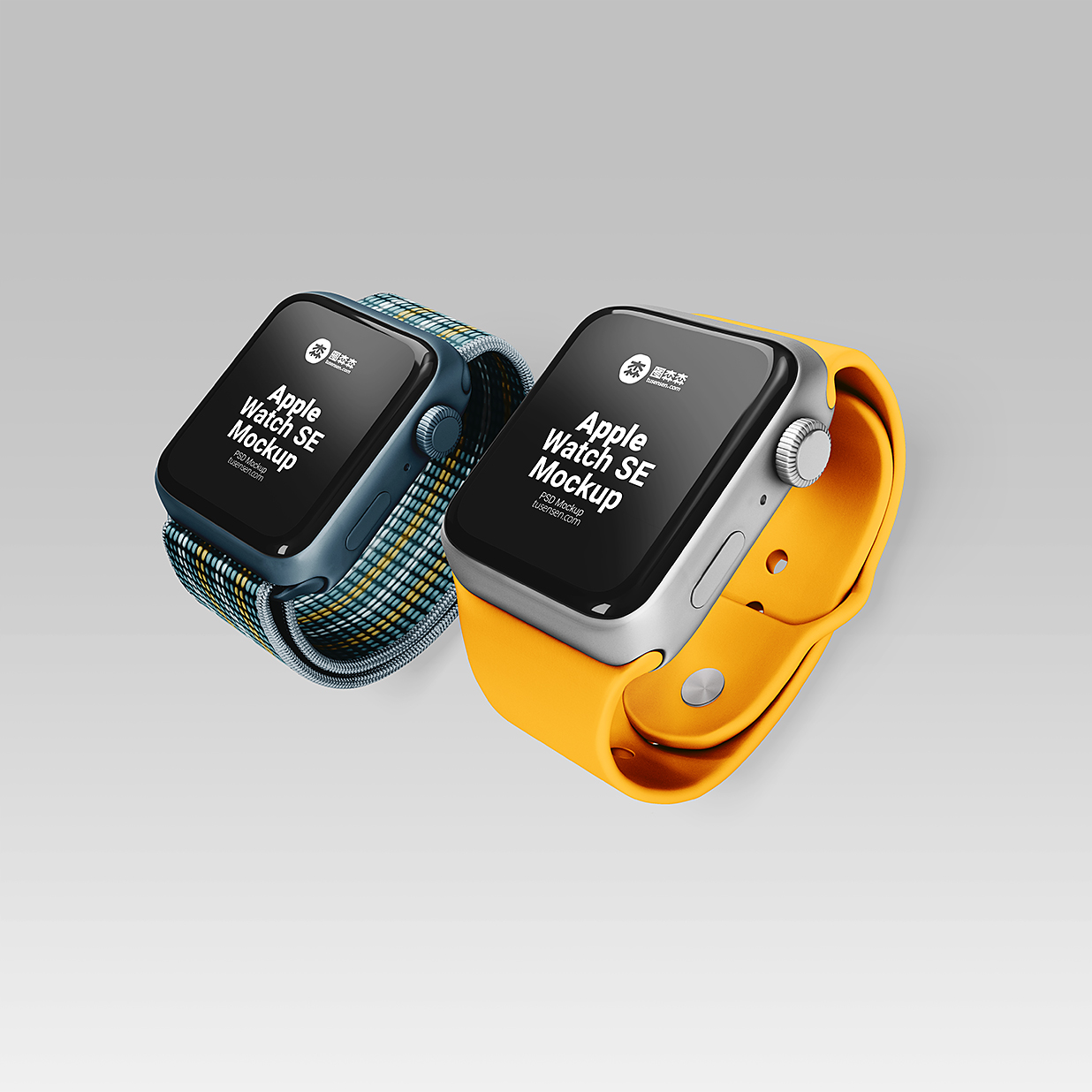 高质感Apple Watch SE苹果手表样机mockup3组插图2