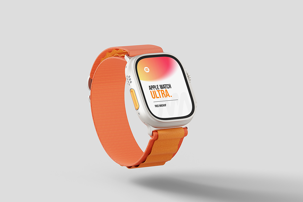 Apple Watch Ultra 苹果手表样机mockup3组插图2