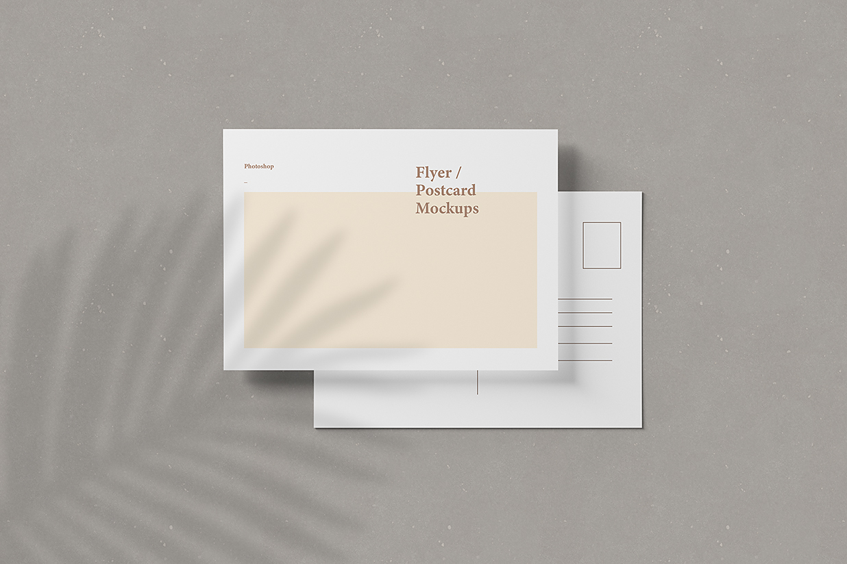 简约明信片样机mockup4组插图2