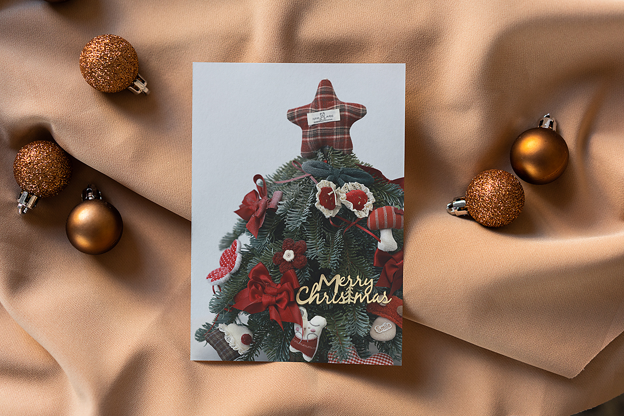 圣诞节明信片贺卡样机mockup13组插图2