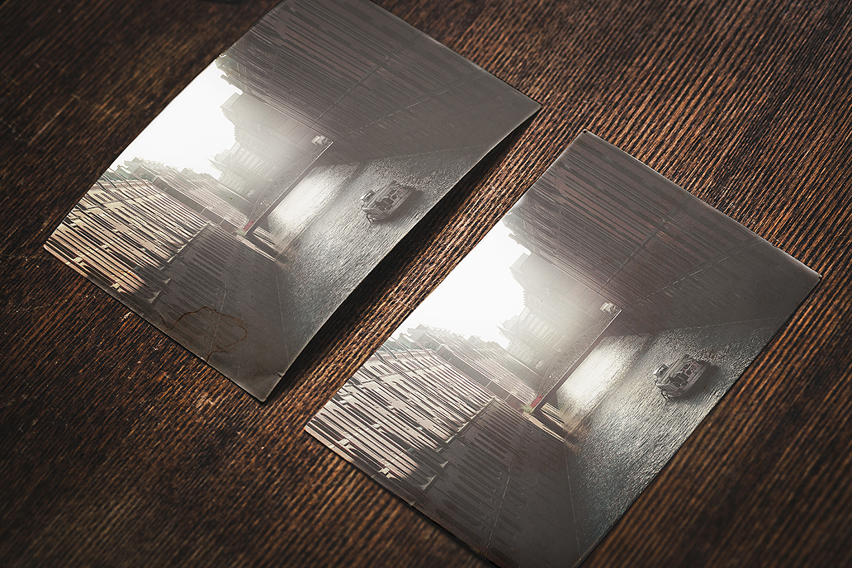 复古风明信片样机mockup4组插图2